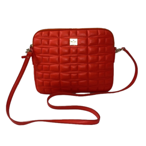 Kate Spade New York quilted red crossbody iPad crossbody clutch shoulder purse